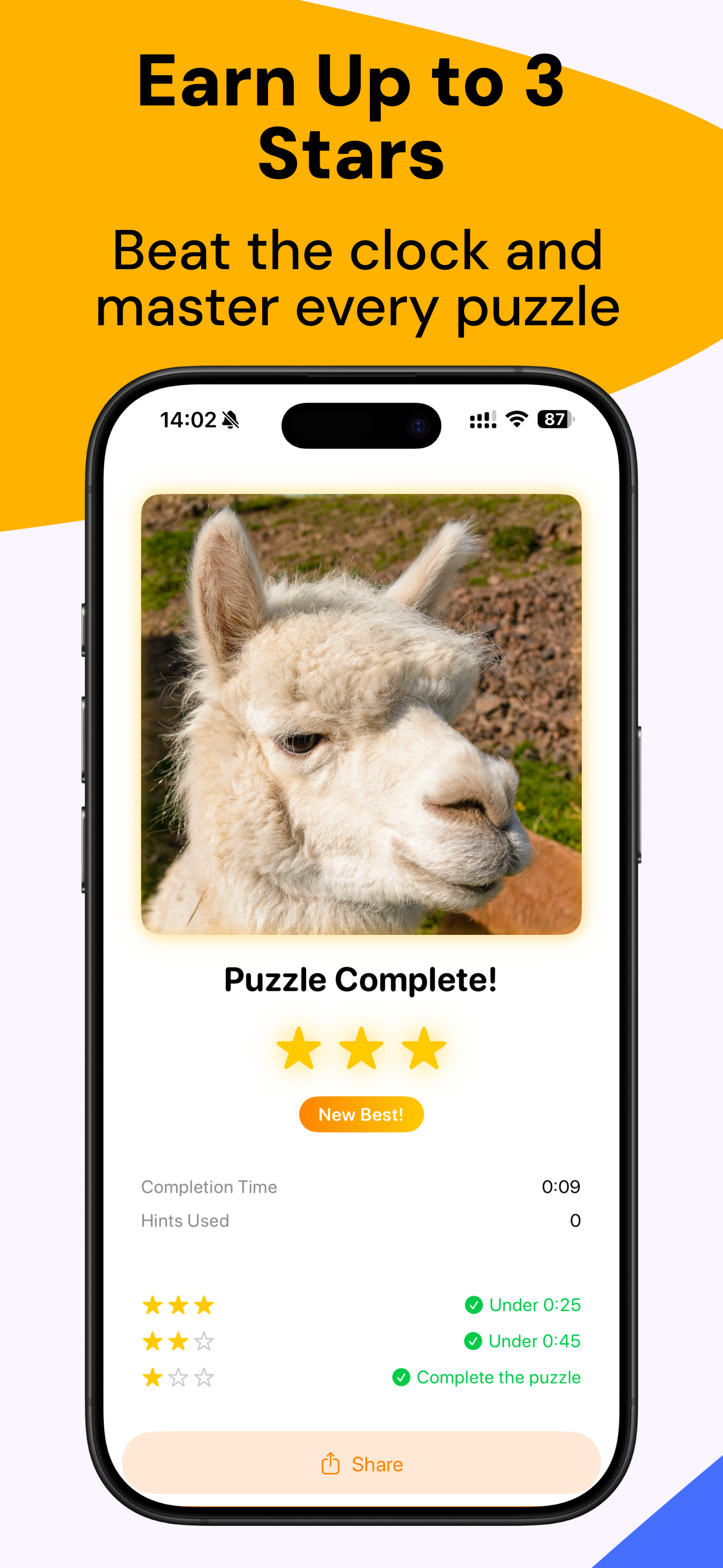 Earn Up to 3 Stars - Beat the clock and master every puzzle